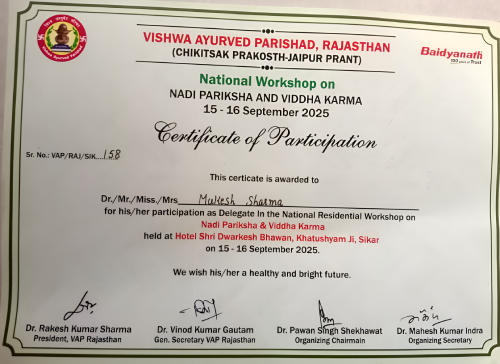 Dr. Mukesh Sharma Best Ayurvedic Wellness Center in Jaipur